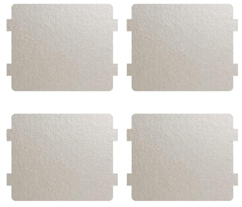 PHCOZY 4 Pcs Placa de Mica para Reparación de Microondas, Placa reemplazo Reparación de Accesorios(11x10cm)