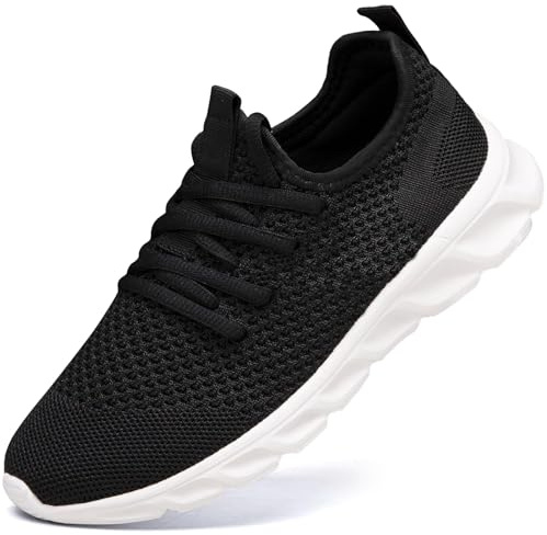 Damyuan Baskets plates tendance légères et confortables pour hommes, pour course, marche, tennis, gym, fitness, sport, travail en plein air, 42 1/3 EU