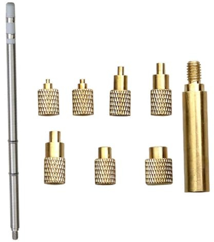 Wouueso Écrou à chaud - Pointe en fer T12 - Embout de fer à souder - Embout fileté intérieur M2-M8 - En laiton