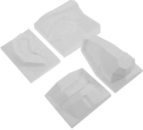 VILLFUL Set di Abilità Artistiche di 4 Modelli di Schizzi di Caratteristiche Facciali in Gesso per Il Disegno