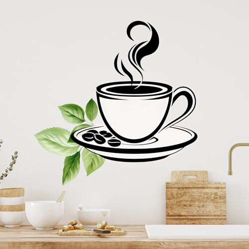 GRAZDesign Wandtattoo Kaffee Küche Wandaufkleber Coffe Motiv für Esszimmer, Bar, Café