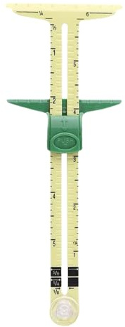 Sewing Gauge Ruler - 5-in-1 Handy Sliding Sewing Gauge | Multi-Function Measuring Tool for Quilting, and Crafting | Durable Fabric Ruler for Accurate Hems, Pleats, Buttonholes, and Seam Allowances