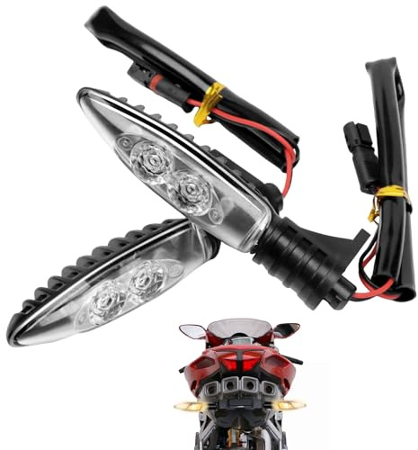 LOMGDOVC Blinkerleuchten Blinker Led - Motorrad Led Blinker,Moped Zubehör - Passend für S1000RR HP4 F800GS R1200R R1200GS F650GS