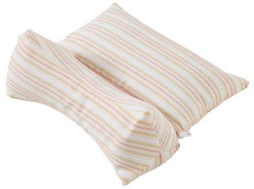 Neck Pillow, Memory Foam Pillow, Independently Detachable One Pillow, Multiple Uses Freely Detachable and Combineable Suitable for Back and Side Sleepers. Khaki