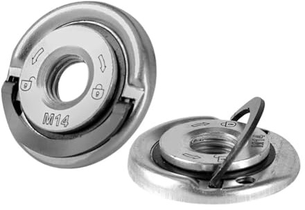 WeZcHEN regiones 1 Pieza Compatible con Tuercas de Brida de liberación rápida, Rosca M14, for Amoladora Angular, Placa de prensado de Mandril de Potencia for Discos de Corte de Diamante.