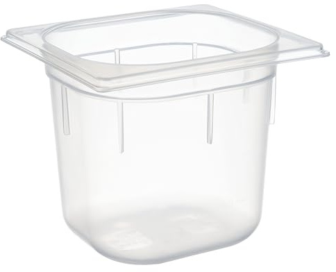 APS 82140 GN-behållare 1/6, 17,6 x 16,2 cm, 150 mm djup, 2,2 liter, skalning, polypropen