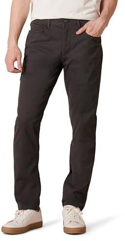 Amazon Essentials Men's 5-fickors bekväma chinos med stretch smal passform (tidigare Goodthread), Grå, 30W / 28L