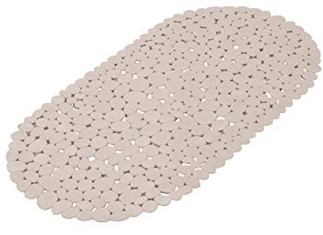 Dynamic24 PVC Badewanneneinlage 36x69 Steinoptik Badewanne Wanne Anti Rutsch Einlage Matte (Taupe)