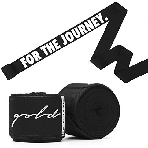 Guld BJJ boxningshandomslag – extra lång mexikansk stil 200 tum handomslag för boxershorts, kickboxning, Muay Thai och MMA