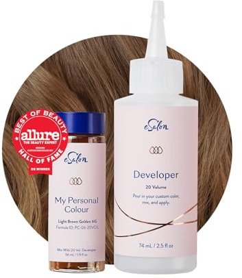 eSalon Permanent Hair Colour Set, 100% Grauabdeckung, Heimcolorationen, 0% Ammoniak Haarfarben, Multidimensionale Haarfarben, Professionelle Haarfarben