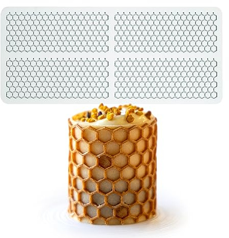 Moule en silicone en forme de Beehive rouleau, tapis dentelle 3D pour décoration de cupcakes, sucre artisanal, desserts, Gastronomie