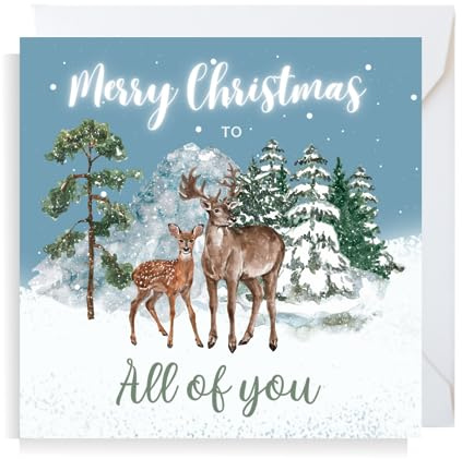 Second Ave All of You Weihnachtskarte, Rentier, quadratisch, festlich