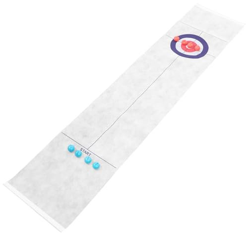TOVINANNA Tisch-Curling-Spiel Junge Mädchen Curling-Spielzeug Indoor Robustes Spielzeug Für Mehrere Spieler
