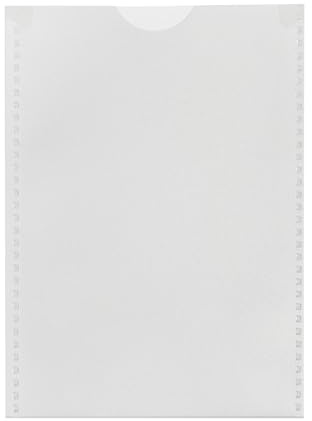 SPRINTIS Fahrzeugschein Hülle, transparent, 100 StückDokumententasche A7, robuste PP-Folie 120 µm, genarbt, mitDaumenaussparung & Einreißschutz