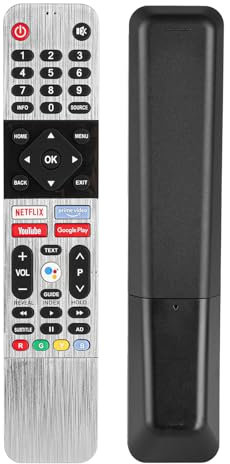 539C-268908-W070 Telecomando Vocale Compatibile Con Metz Miia TV 32MTC6000Z 32MTC6110Z 32MTC6000 42MTC6000 40MTC6110Z Sostituzione Controllore Con NETFLIX PrimeVideo YouTube Google Play Pulsanti