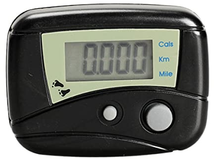 Accurato mini pedometro elettronico portatile contapassi LCD pedometro distanza percorsa contacalorie con clip per passi miglia/km nero, tecnologia sportiva