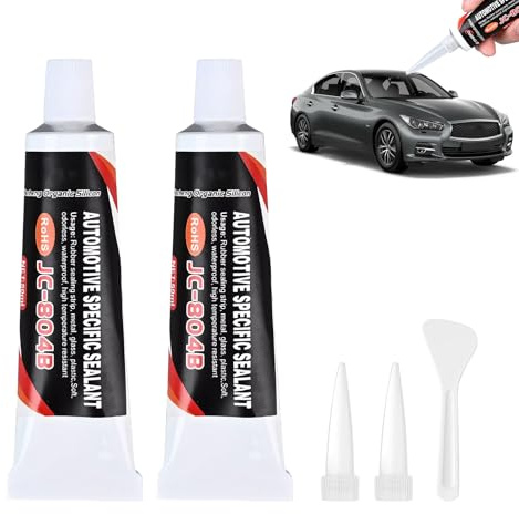 Cutiolly Dichtmasse Motor,2pcs Hochtemperatur Silikon Dichtmasse,Zylinderkopfdichtung Dichtmittel,Ölwannendichtung,Auspuff Dichtmasse,Dichtsilikon Dichtungsmasse für Autos Motorräder Reparatur