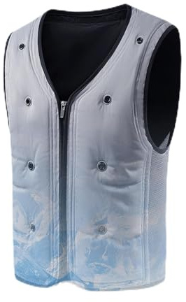 GTFYUDGH Gilet Rinfrescante Uomo - Gilet Freddo Riutilizzabile Uomo E Donna | Abito Unisex Riutilizzabile per Sport Ciclismo Corsa Attività Outdoor Pesca Giardinaggio