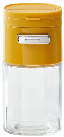 Saupoudreuse en verre pour sucre, avec bec verseur pratique, doseur précis pour portions, rangement antidérapant pour cuisine, table à manger