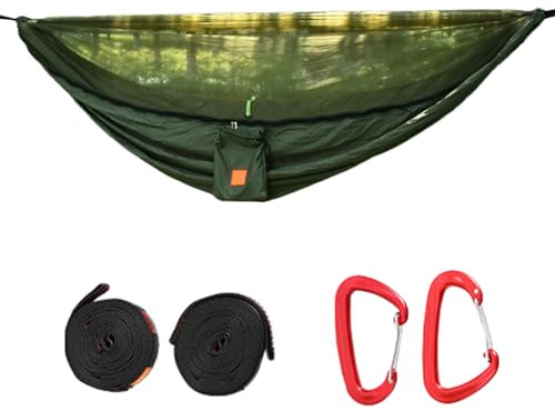 ETUCYNG Hamaca de camping | Hamaca de camping con mosquitera, equipo de relajación con protección antiinsectos, instalación rápida para senderismo, jardín, familia y amigos