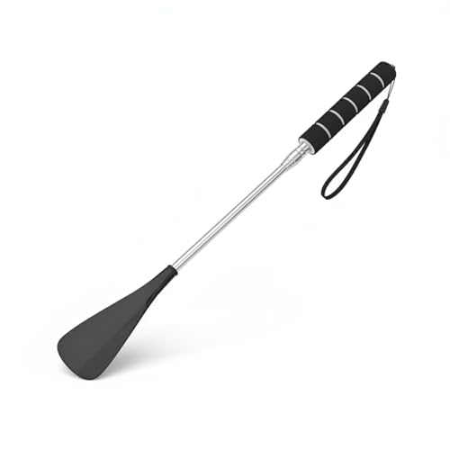 liyun 1 Pc Shoe Horn Long Handle, 28-70cm Telescopic Shoe Horn with Sponge Grip, Suitable for Elderly Home & Travel (Black)​