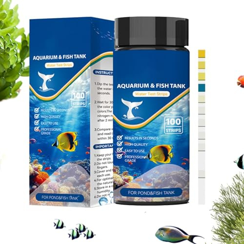 Kit de prueba de agua para acuario, prueba 10 en 1, tiras de detección rápida de agua, para aficionados, principiantes, profesionales, hogar, oficina, estudio, sala de estar, escuela, patio trasero