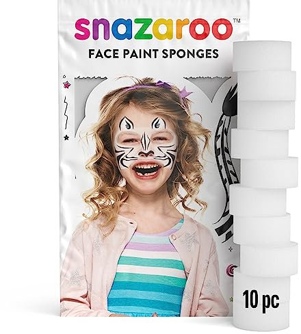 Snazaroo - Esponja de Alta Densidad para Pintura Facial, Pack de 10