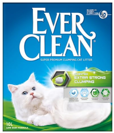 Ever Clean Extrastarkes klumpendes Katzenstreu, 10 Liter, mit Duftstoffen, Extra Strong