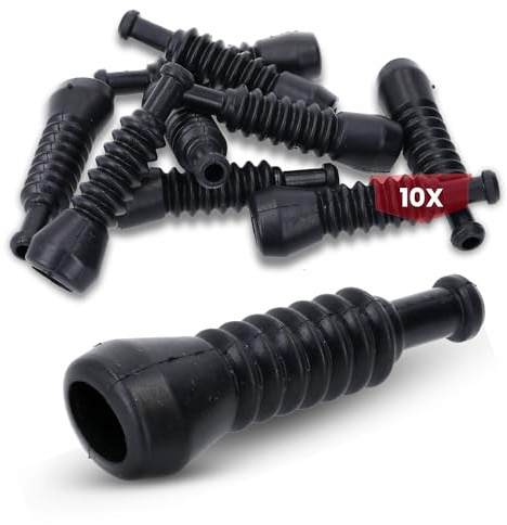 Kalitec 10x Superseal Gummitülle 2-polig - Knickschutztülle Schwarz | UV-beständiger Knickschutz für Steckverbindungen - Ideal für Fahrzeuge und Boote - Schutz vor Wasser, Öl und Schlamm