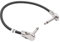 vhbw Guitar Patch Cable 30cm Jack Cable for Pedal Board - Patch Cord with 6.3mm Jack Plug, Right Angle, Flat, black/silver