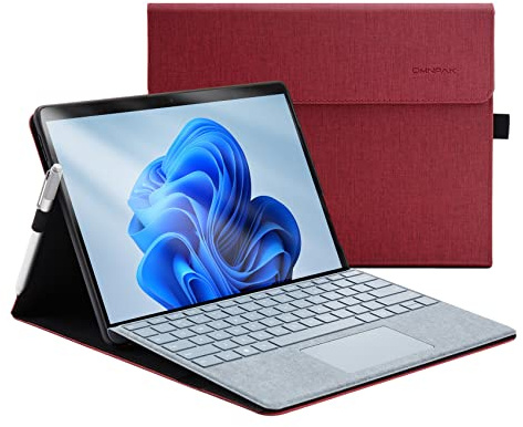 Omnpak Funda para Microsoft Surface Pro 8, multiángulo, delgada, ligera, con soporte para lápiz capacitivo para 2021 Surface Pro 8 de 13 pulgadas, compatible con teclado Type Cover