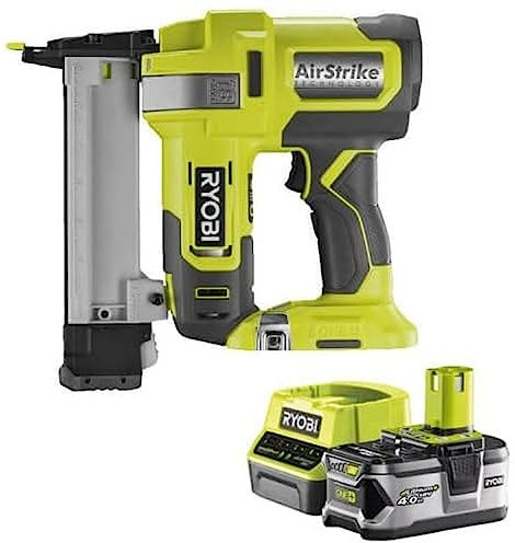 RYOBI RYOBI Pack of 18 V Compressed Air Stapler for OnePlus R18GS18-0 - 1 x 4.0Ah Battery - 1 x RC18120-140 Fast Charger
