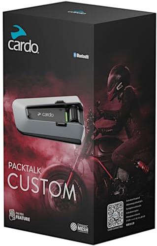 Cardo Packtalk Custom - Das erweiterbare Mesh-Kommunikationssystem für Motorräder (Einzelpackung)