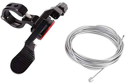 BOROCO Levier de Tige de Selle,ZTTO Levier de Tige de Selle Compte-Gouttes en Alliage D'aluminium,Télécommande à Fil Réglable Levier de Tige de Selle Vélo Télescopique pour Vélo de Montagne