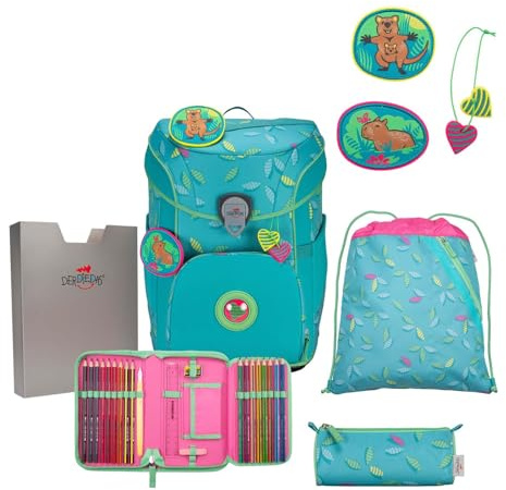 DerDieDas Schulranzen Set 5-TLG. ErgoFlex Easy Superflash Paradise