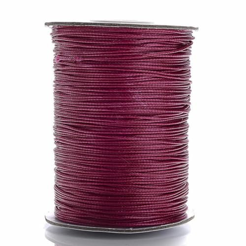 0,5/0,8/1,0/1,5/2,0/2,5/3,0 mm bunte gewachste Kordel Baumwollfaden Schnur Schnur DIY Halskette Armbänder Seil zur Schmuckherstellung-23-0,8 mm (20 Meter)