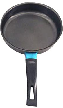 ULTECHNOVO Poêle à Œufs Antiadhésive en Métal Fin Noir, Facile à Nettoyer, Compatible Cuisinière à Gaz, pour Griller Steak et Pommes de Terre Lors de Bbq