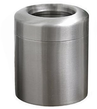 Ldabrye Edelstahl-Mülleimer, klein, 1,5 l, Mülleimer mit/ohne Schwingdeckel, Tischabfalleimer