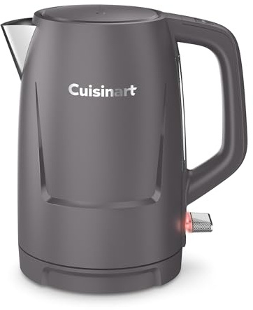 Cuisinart Core Collection Kettle | 1.5L Double-Walled | BPA-Free | Rapid Boil | Stainless Steel Interior | Cool-Touch Exterior | Contemporary Stone Grey Finish