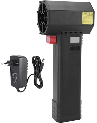 Spolverino elettrico con ventola a turbina da condotto da 64 mm, motore brushless da 50000 giri/min e spinta da 1600 g, soffiatore portatile a 4 velocità con luce LED e batteria