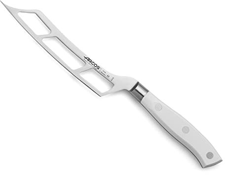 Arcos Coltello da Formaggio Forgiato in Acciaio Inossidabile Nitrum con Lama da 150 mm – Manico Ergonomico in Poliossimetilene POM, Serie Riviera Blanc, Colore Bianco