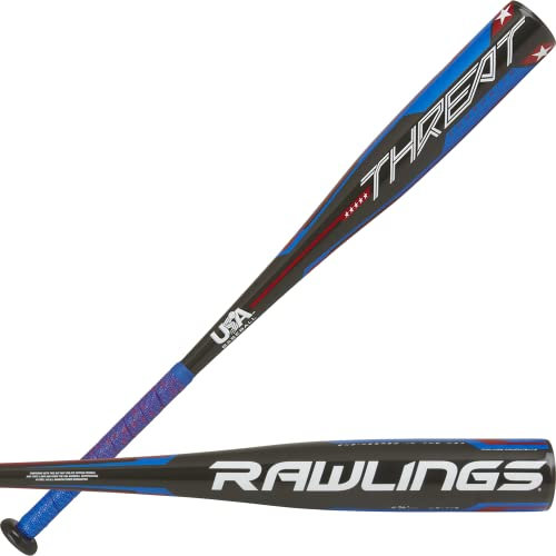 Rawlings Bate de béisbol Threat USA 2022 (-3), 28 Pulgadas, Niños, Multicolor, Talla única
