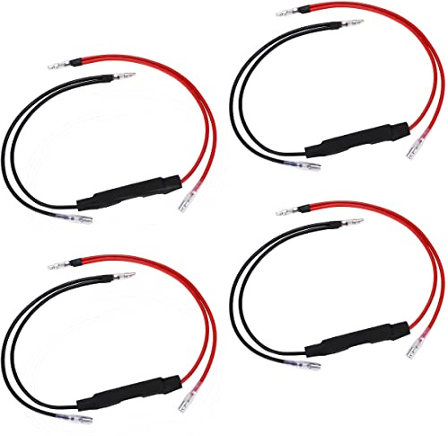 Greluma 4 Stk Motorrad-LED-Lastwiderstände Leistungswiderstände, Motorrad-LED-Blinker-Kontrollleuchte Fix Error Flash Regler-10W 10Ω