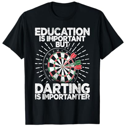 Retro Dartscheibe Dartboard 180 für Dartspieler Dart Herren T-Shirt