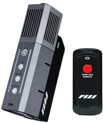 PMI SmokeNINJA Machine à fumée portable et sans fil avec télécommande, pour photographie, événements en plein air, fêtes, effets de scène, Halloween ou mariages (kit complet)