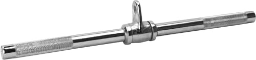 GORILLA SPORTS® Barra Tricipiti - Dritta, Girevole, Impugnatura Antiscivolo, 50 cm, Carico Max. 200 kg, Peso 2,5 kg, con Grip - LAT Machine, Barra di Trazione, Palestra, Fitness, Bicipiti, Tricipiti