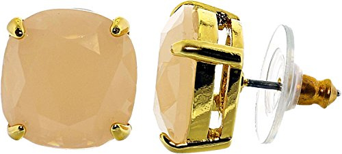 Kate Spade New York Small Square Studs, Light Pink