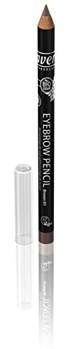 lavera Augenbrauenstift/Eyebrow Pencil ∙ Farbe Brown braun ∙ softe & langanhaftende Textur ∙ Natural & innovative Make up vegan Bio Pflanzenwirkstoffe Naturkosmetik Augen Kosmetik 1er Pack (1 x 1 g)