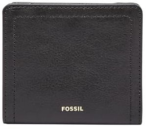 Fossil Damen Logan Leder RFID-blockierende Bifold Geldbörse, Medium