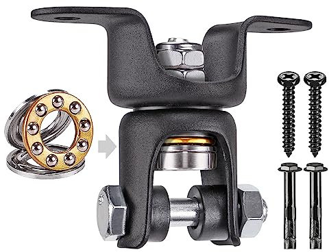 BeneLabel Boxsack Deckenhaken, Schwerlast Schaukelhaken Lager 360 Schwenkbar Hängematte Befestigung Hängesessel Aufhängung Sandsack Halterung für Holzbalken/Betondecken, Bis 159kg